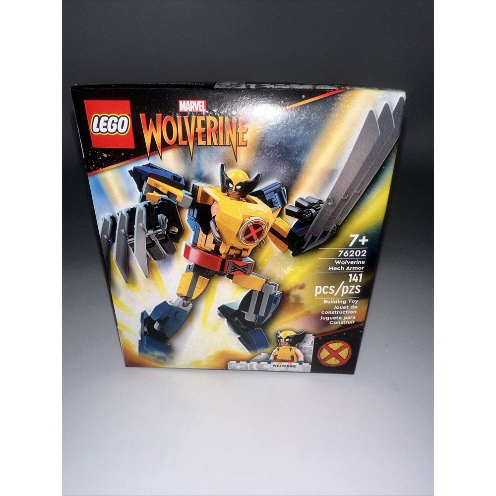 Brand New Lego Marvel X-Men Super Heroes Wolverine Mech Armor 76202 Collectible